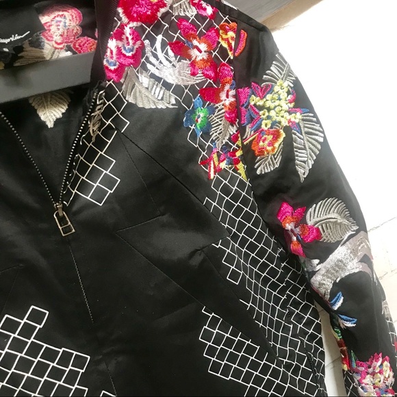 3.1 Phillip Lim Floral Jacket Embroidery Bomber - Picture 5 of 8